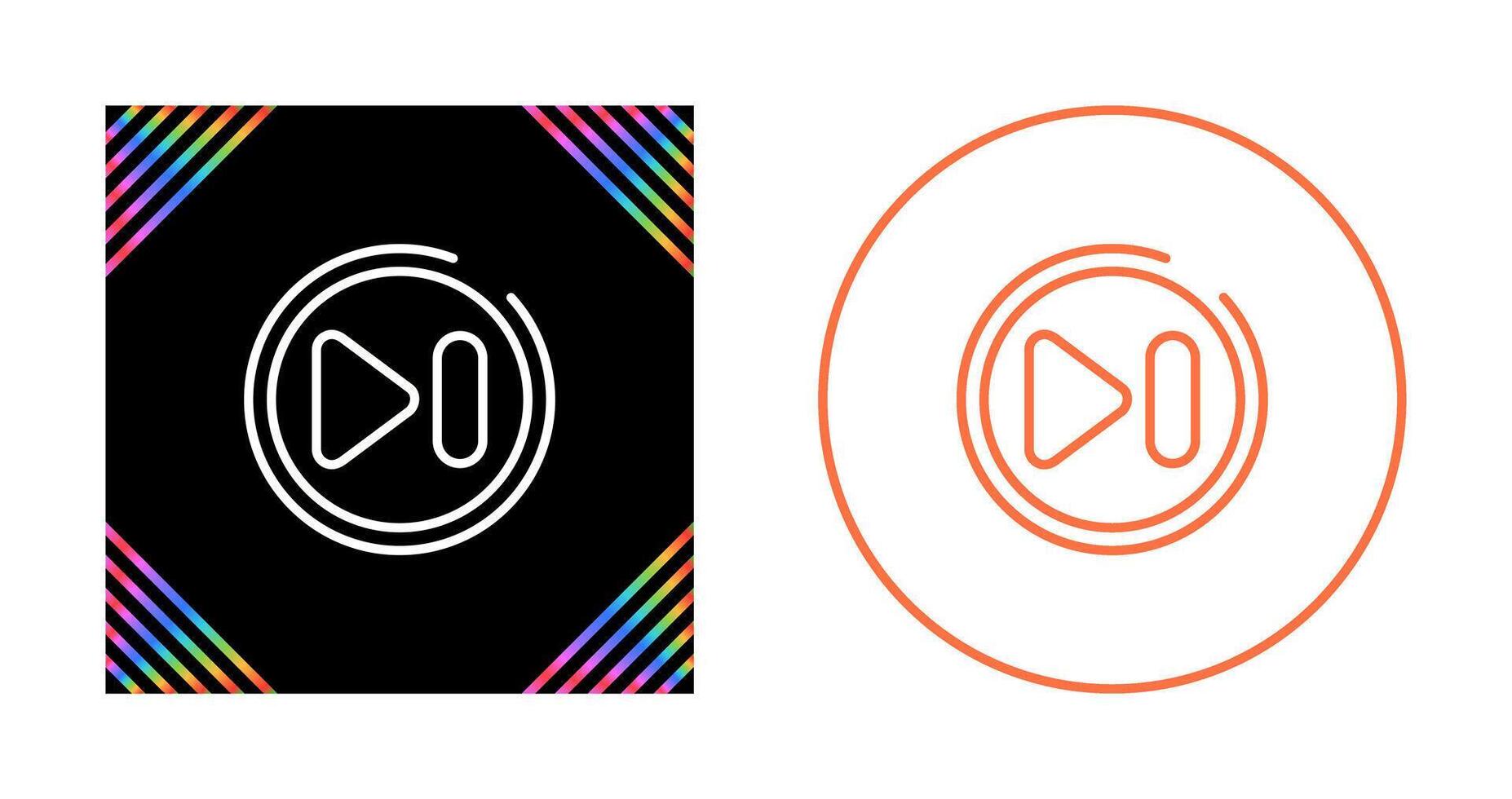 Next Track Button Vector Icon