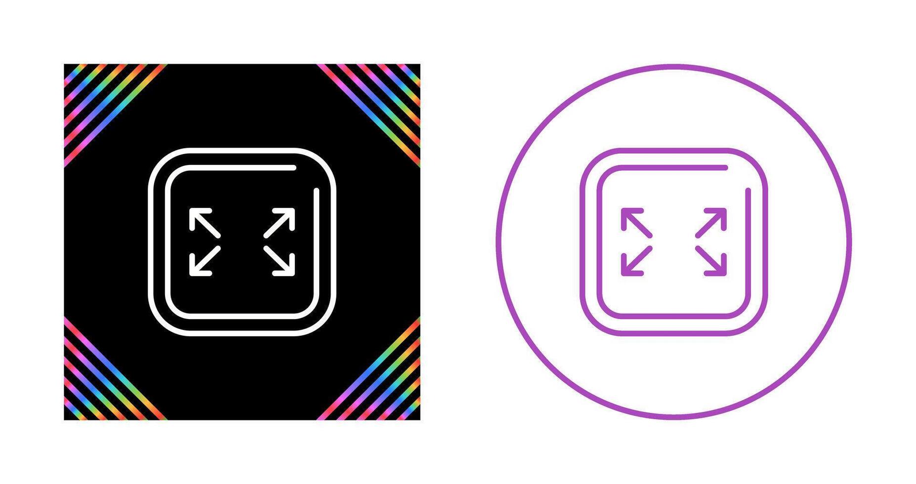 Fullscreen Square Vector Icon