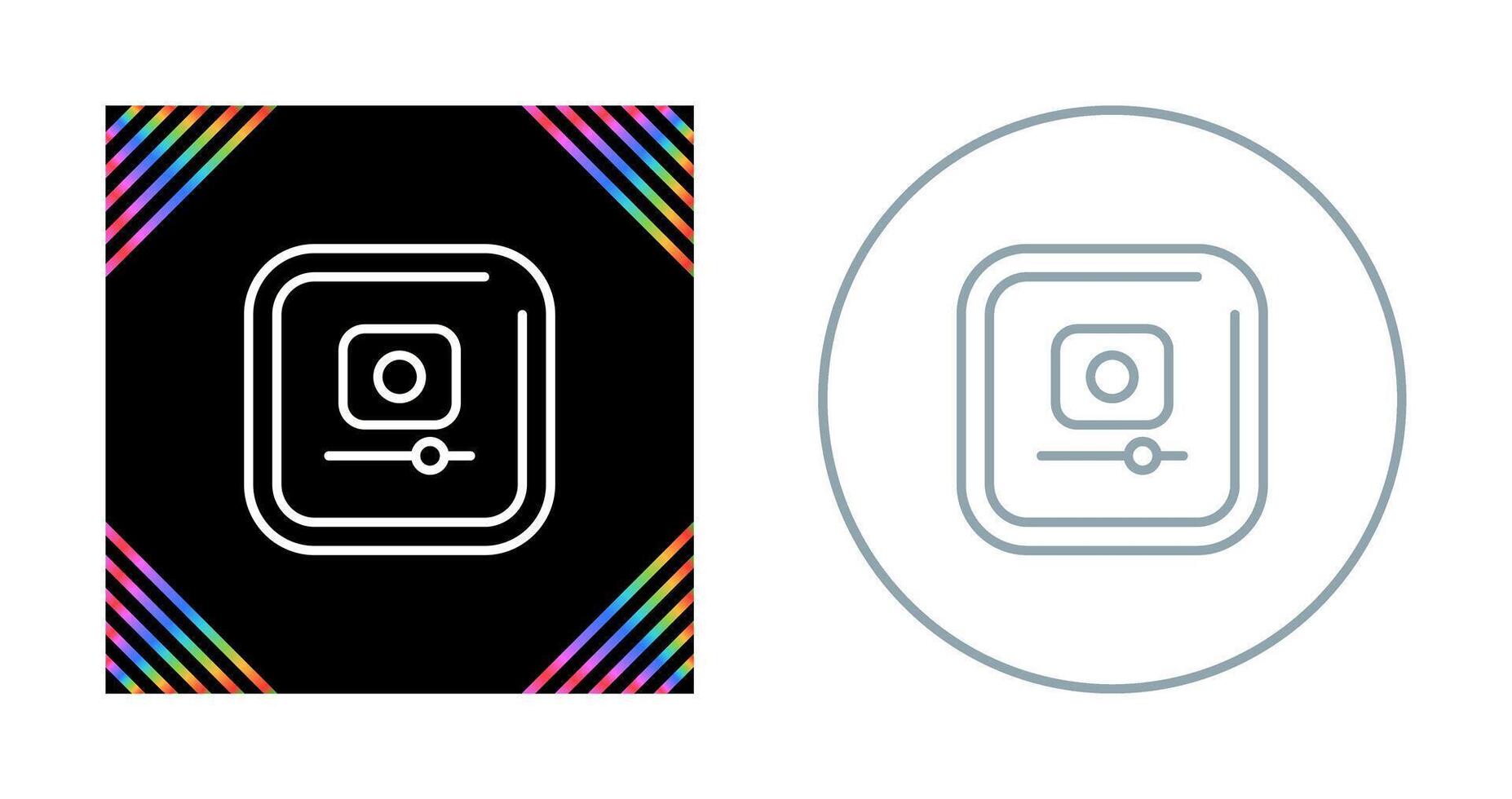 Video Record Square Vector Icon