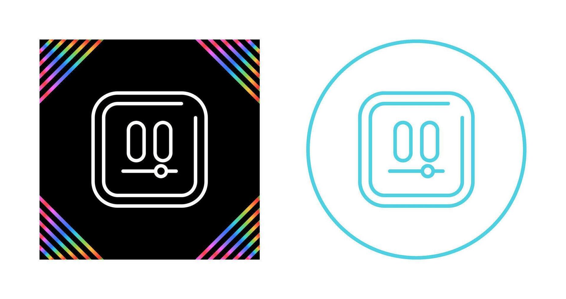 Video Pause Square Vector Icon