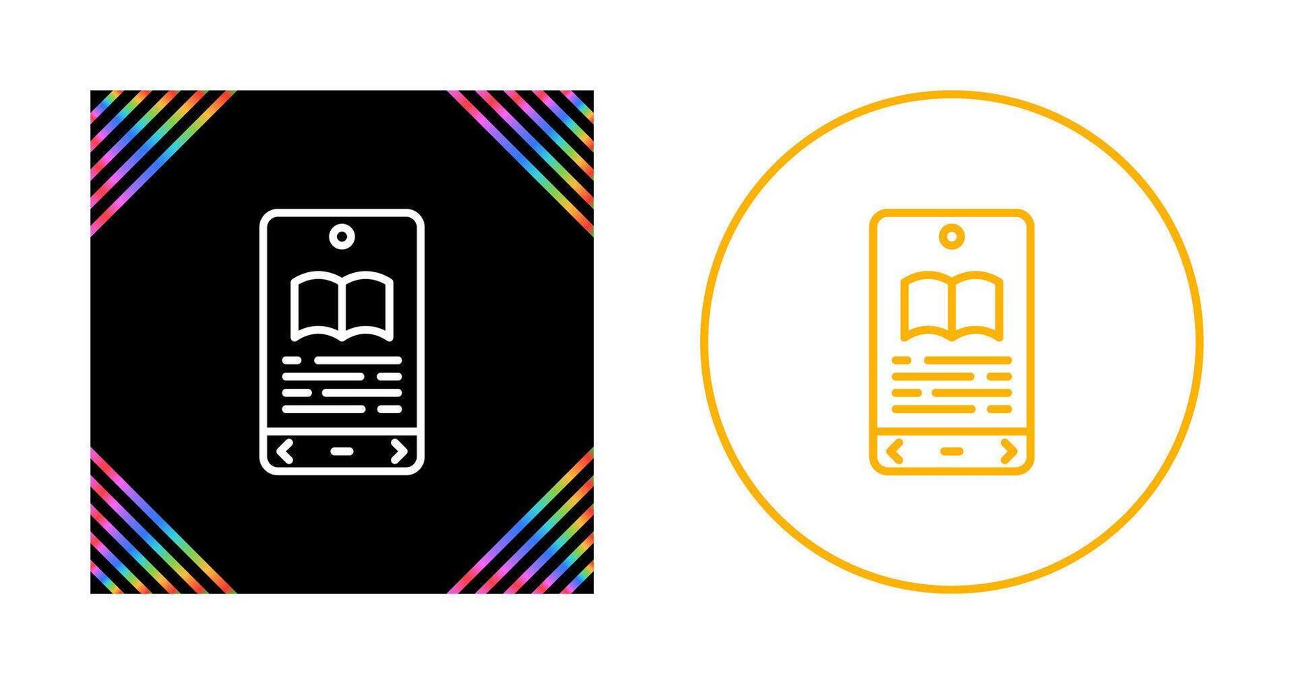 E book Reader Vector Icon