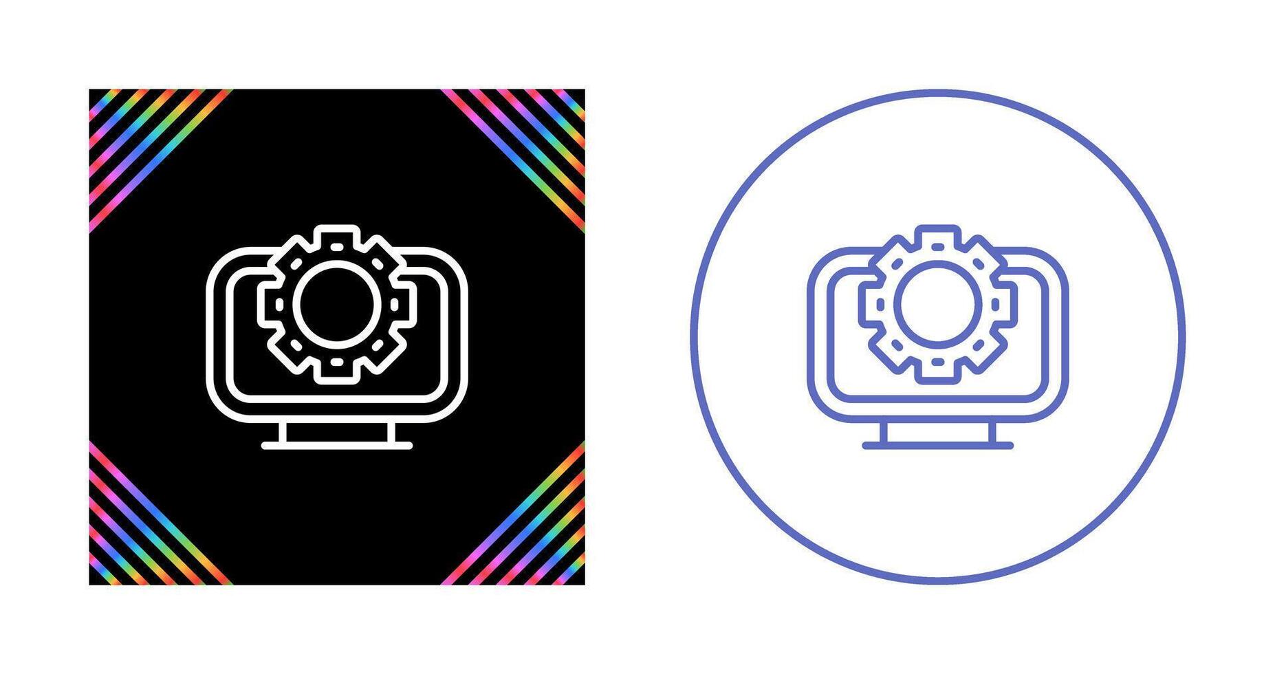Desktop Computer Vector Icon