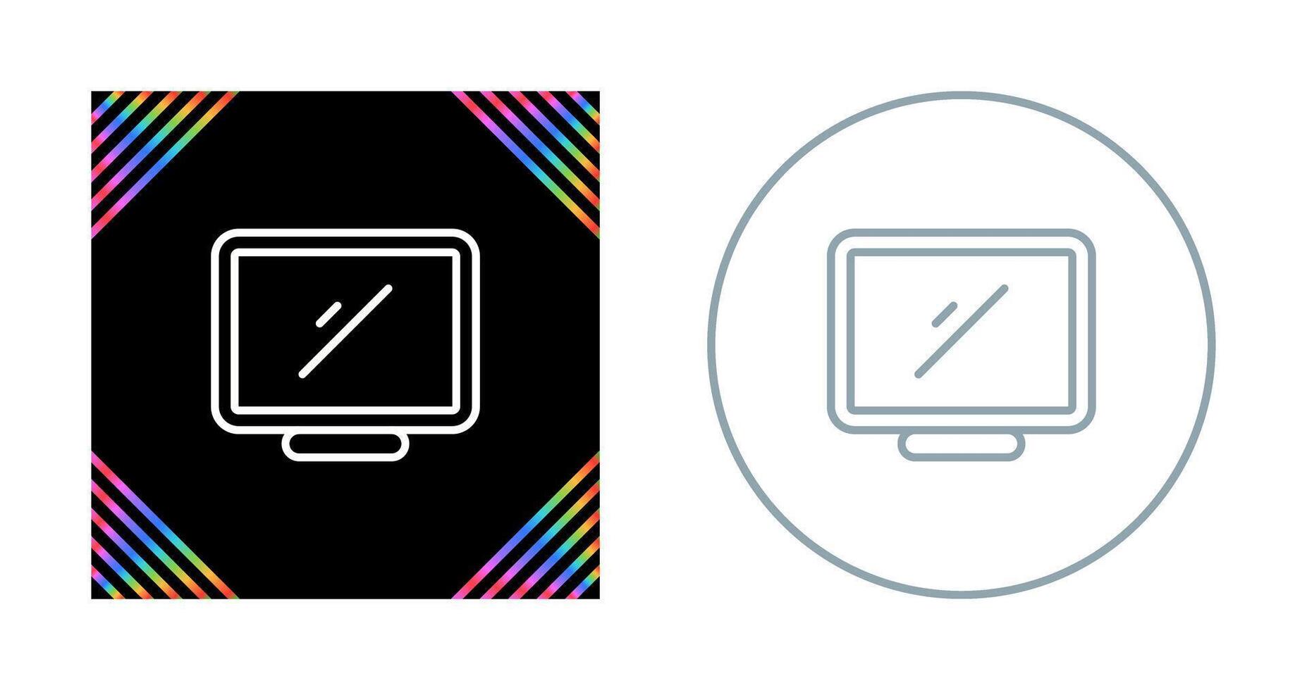 Desktop Computer Vector Icon