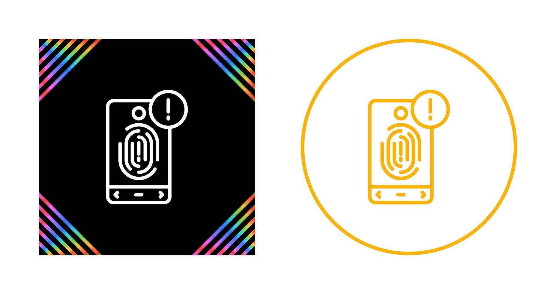 Biometric Identification Vector Icon