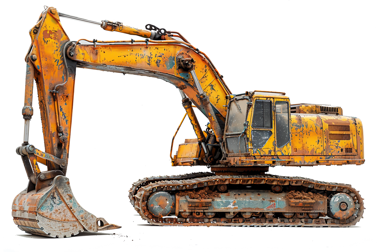 AI generated Excavator Working on Industrial Construction Site Heavy Machinery in Action for Engineering Projects, png