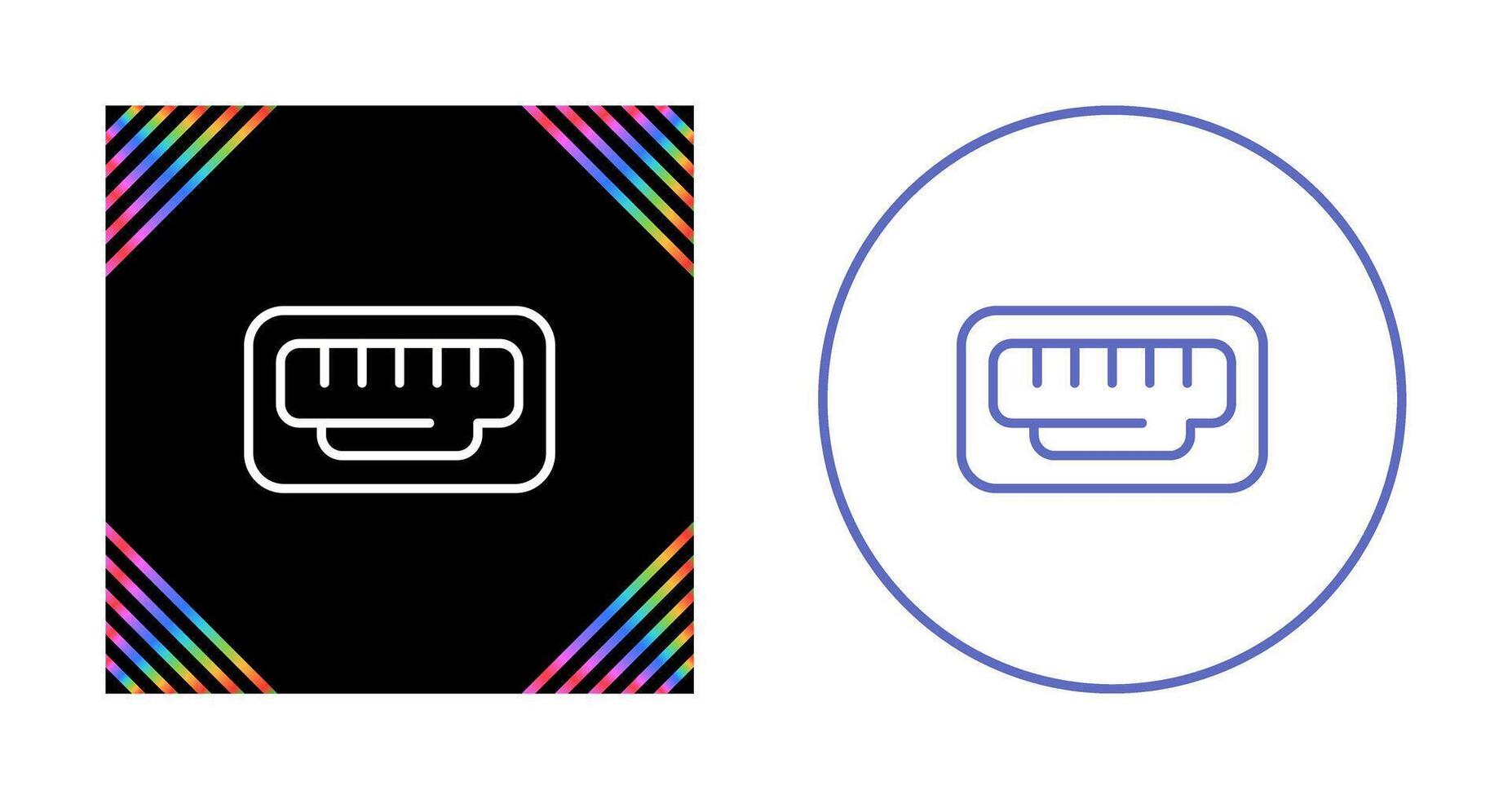 Ethernet Port Vector Icon