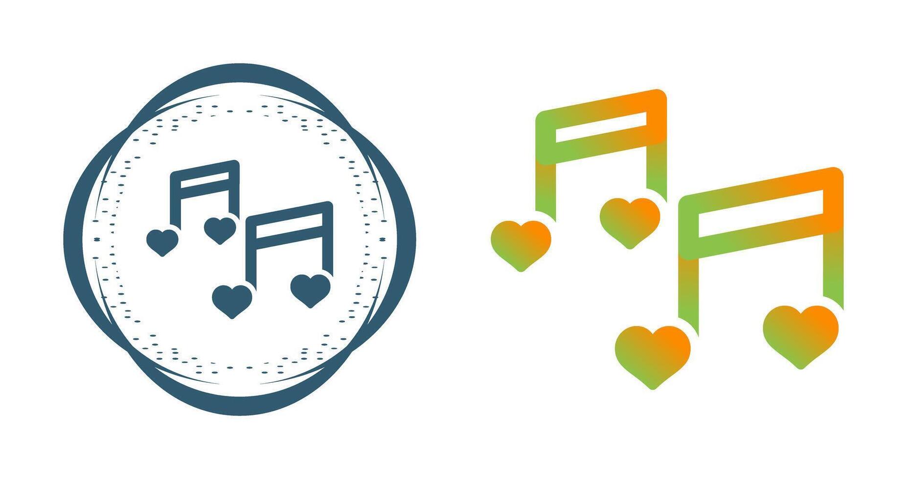 Romantic music Vector Icon