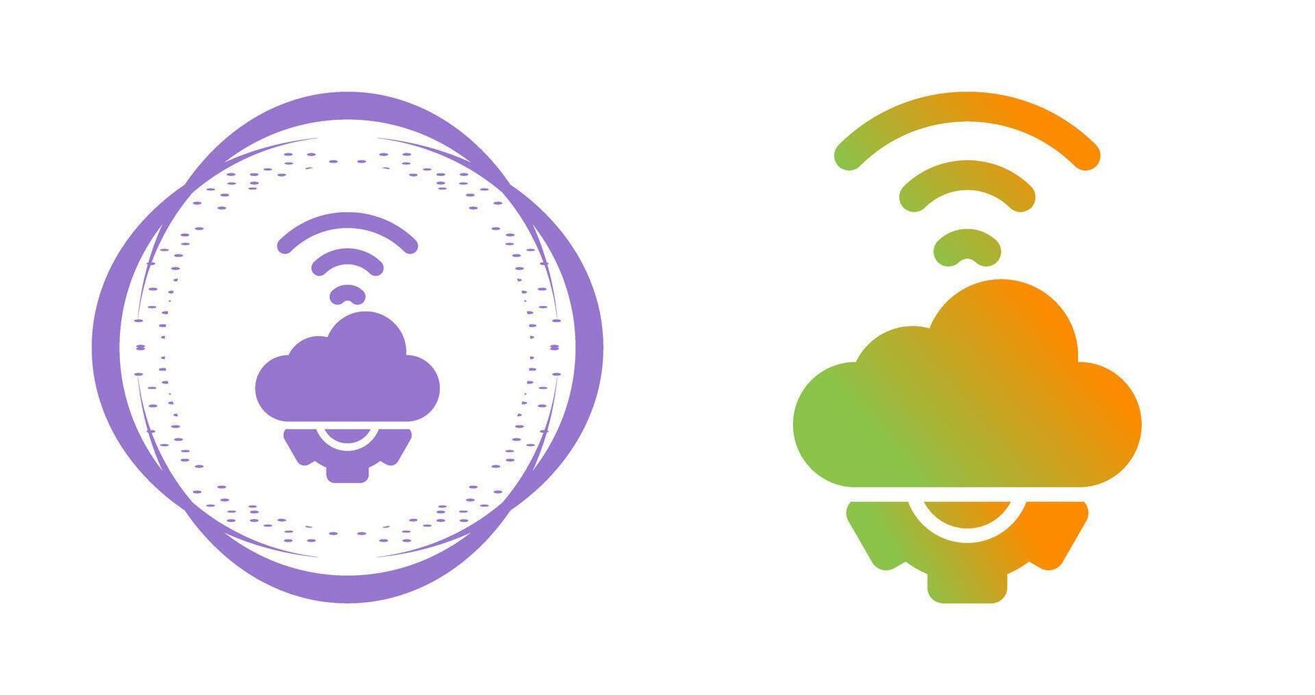 Cloud Automation Vector Icon