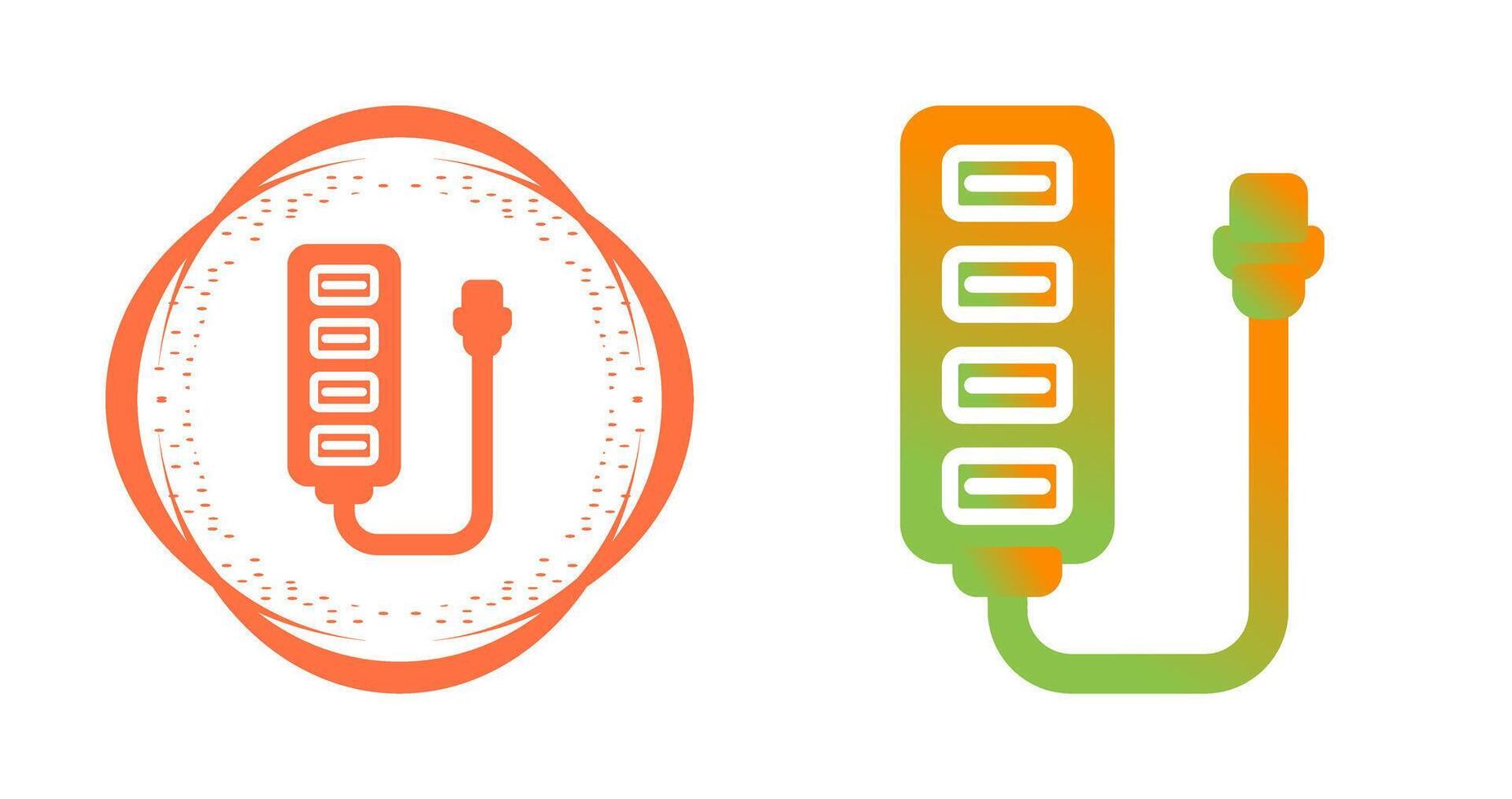 USB Hub Vector Icon