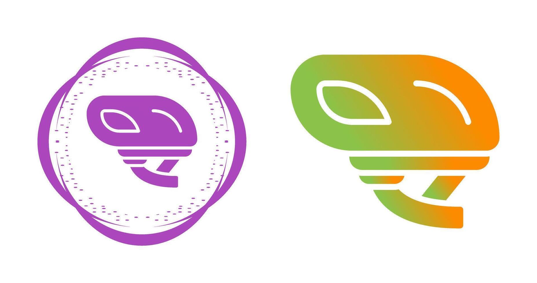 Smart Bike Helmet Vector Icon