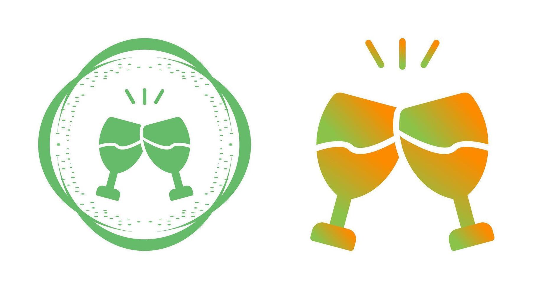 Champagne toast Vector Icon