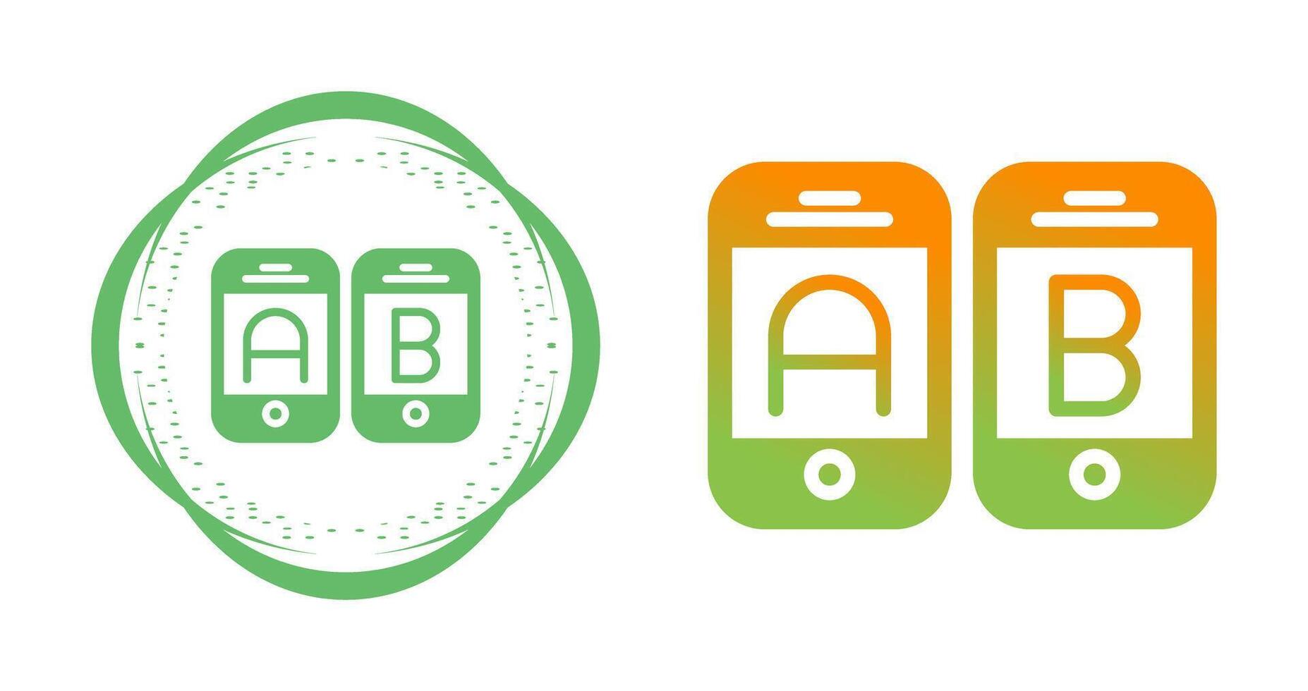 A B Testing Vector Icon