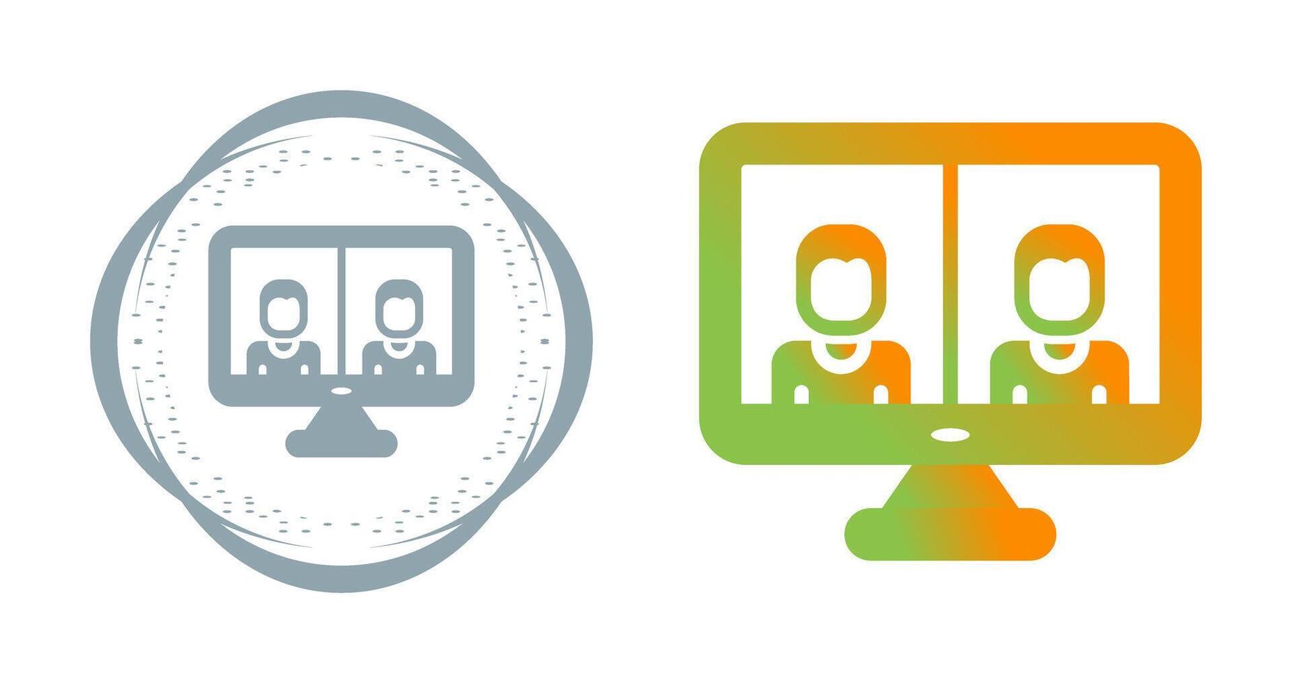 Video Conferencing Vector Icon