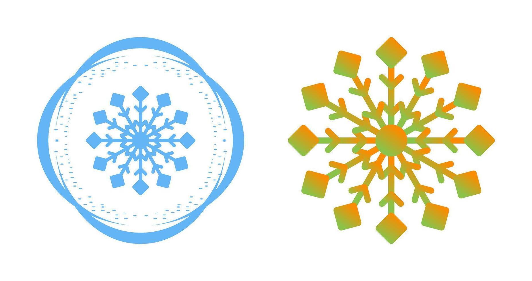 icono de vector de copo de nieve