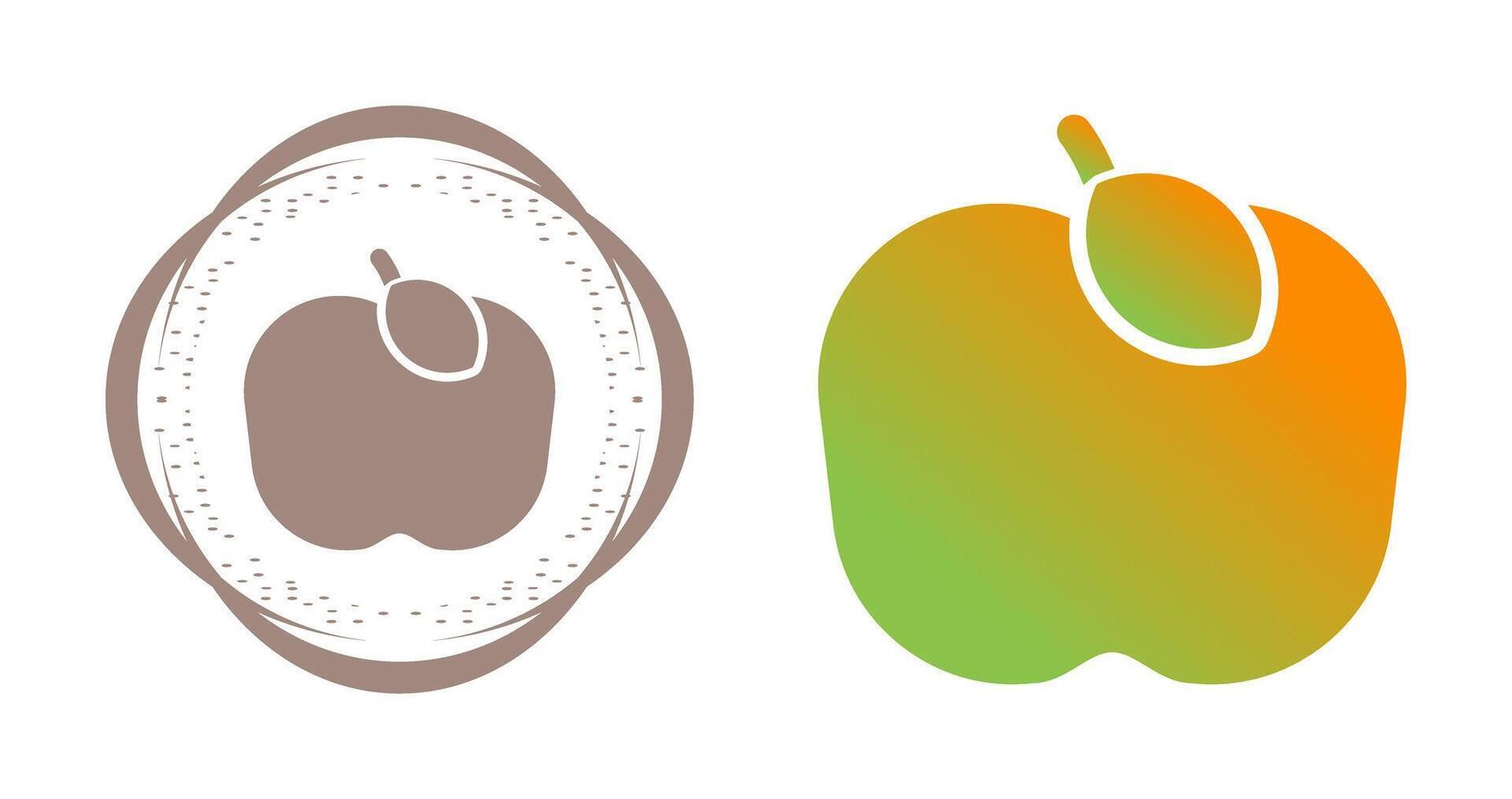 icono de vector de manzana