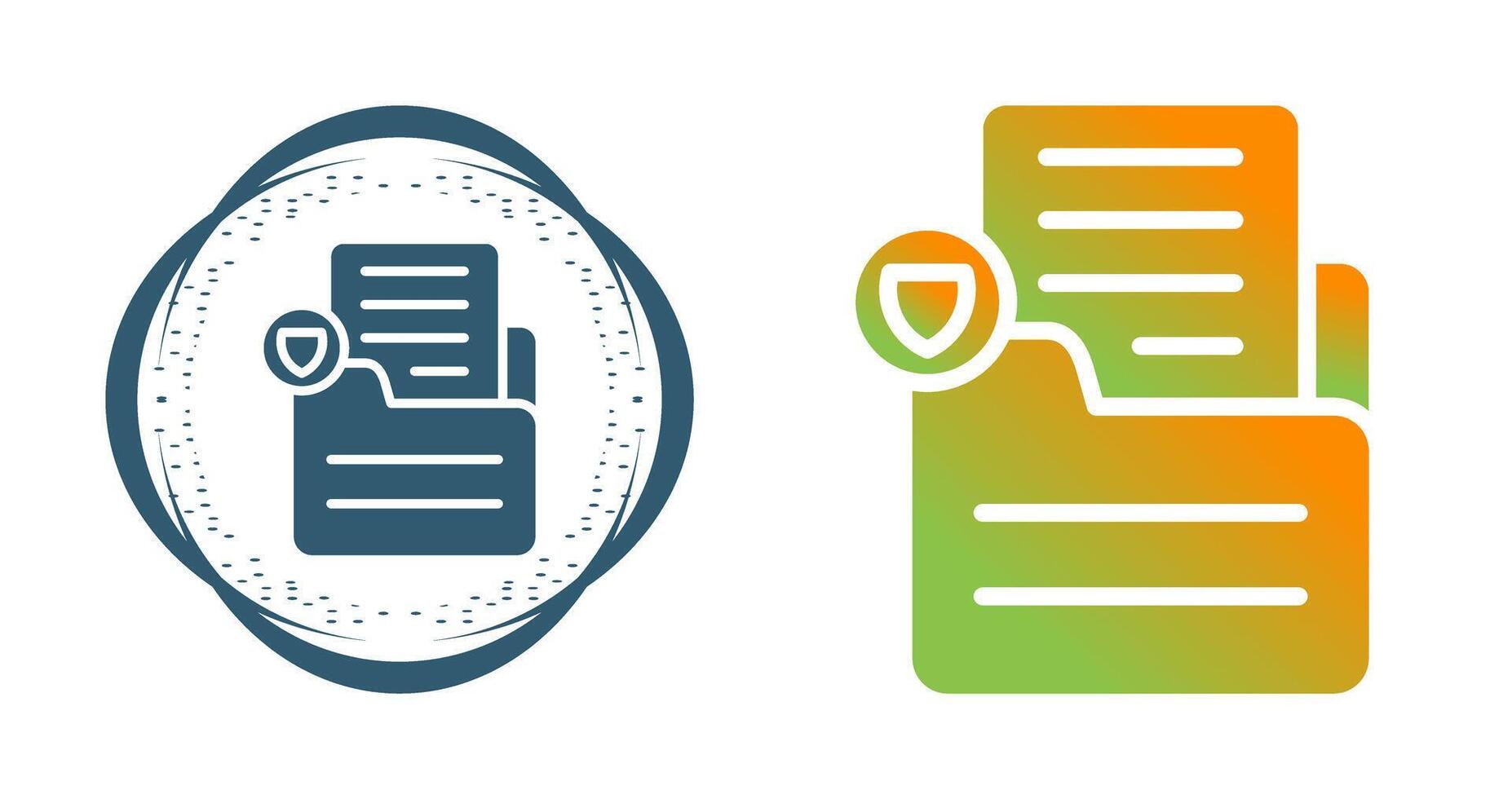 Document Protect Vector Icon