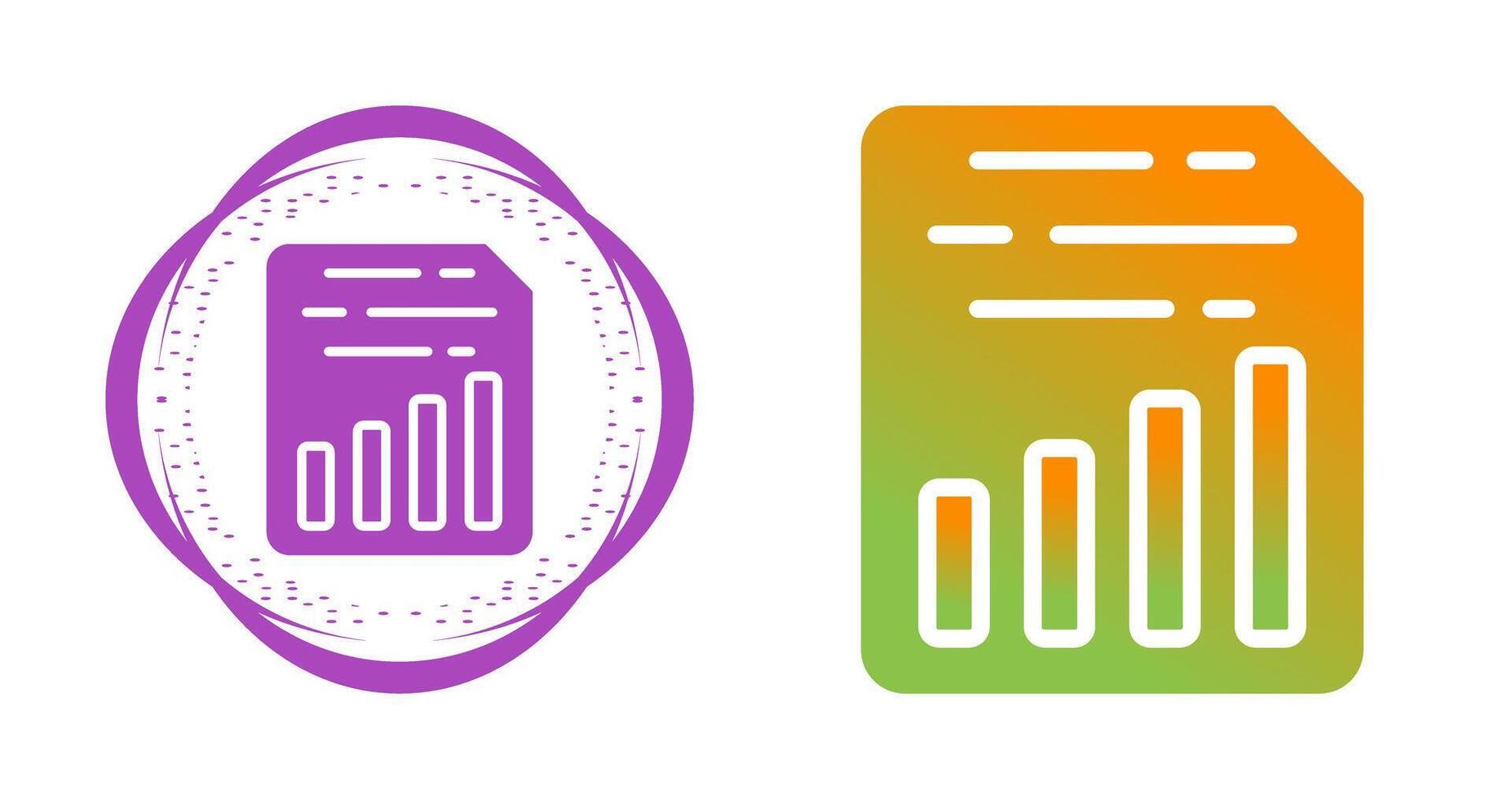 Document Insert Chart Vector Icon