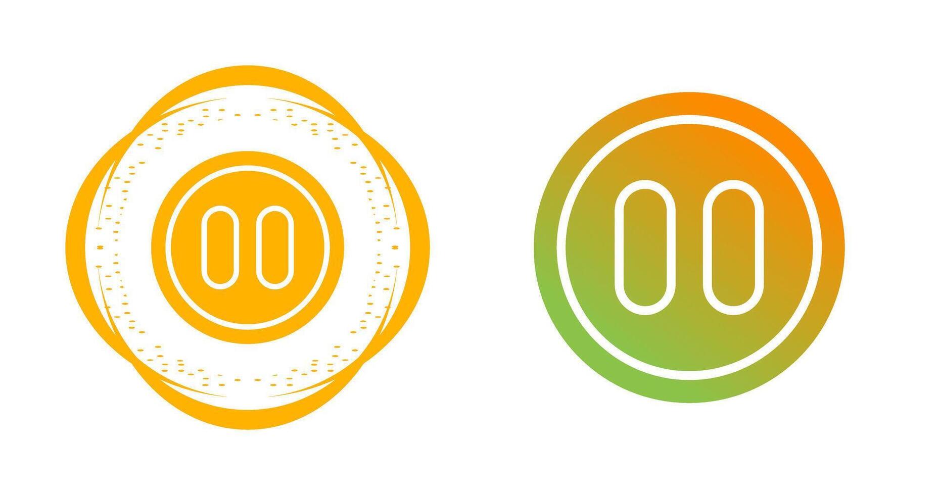 Pause Button Vector Icon