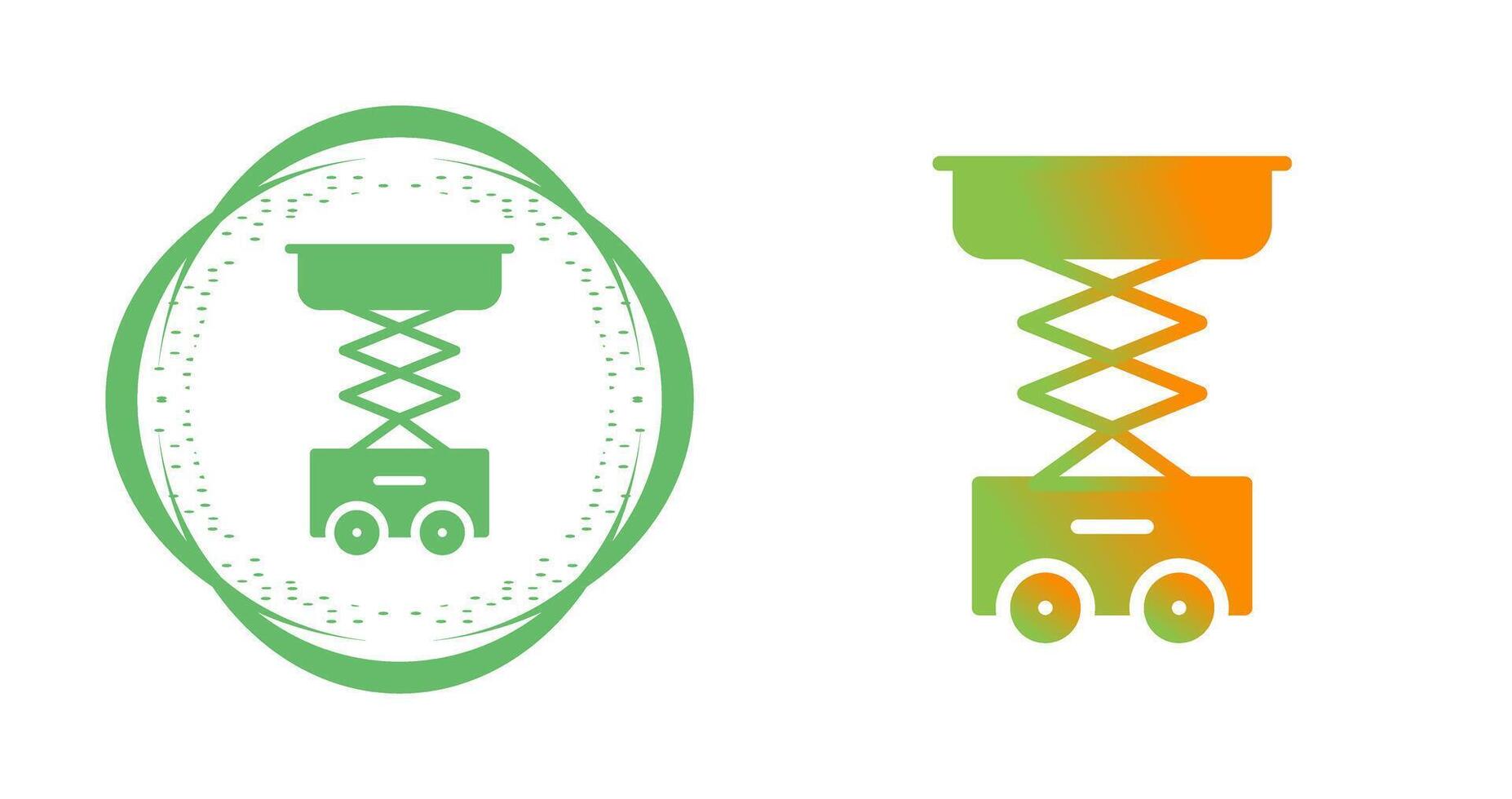 Scissor Lift Vector Icon