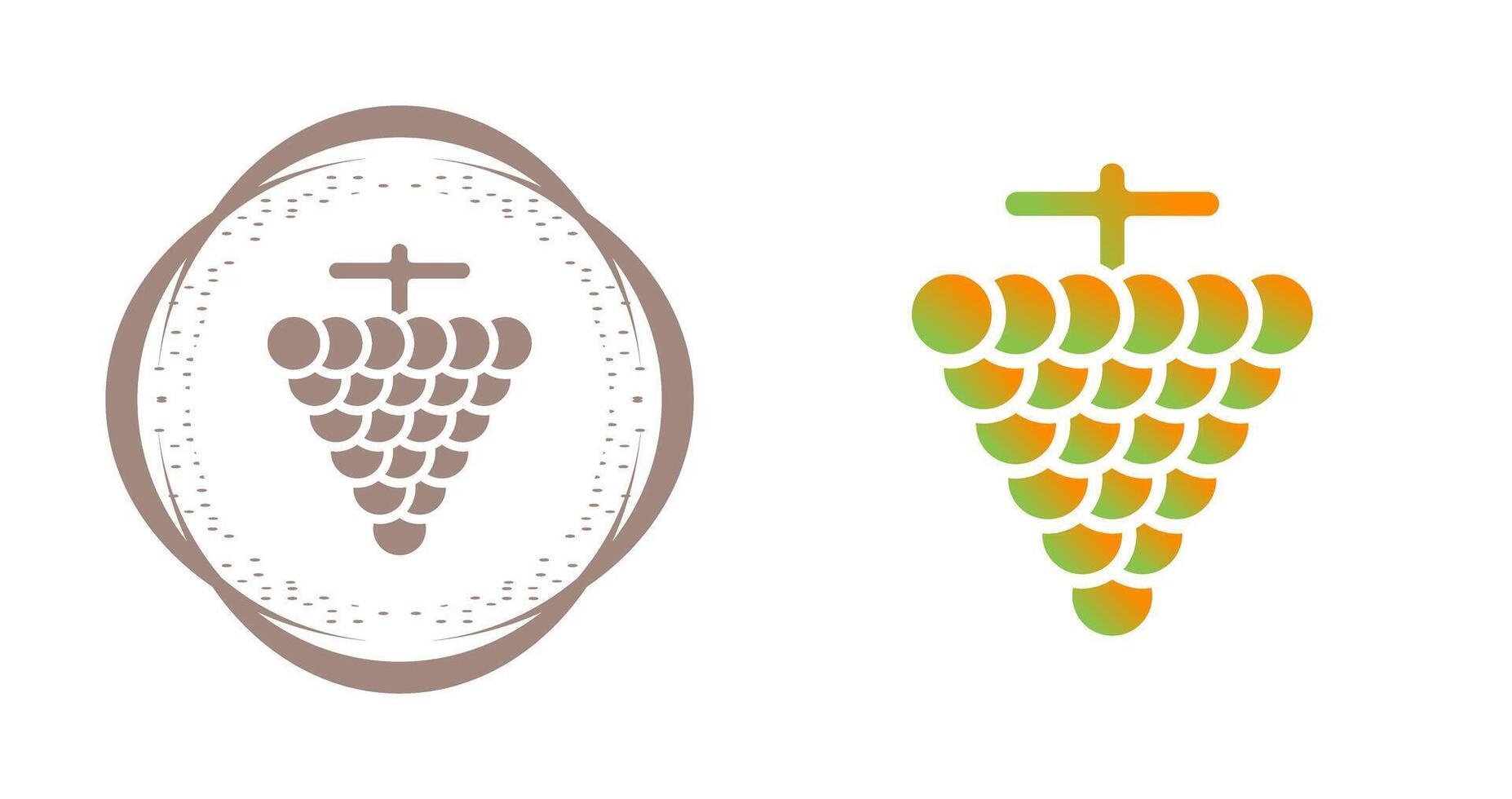 icono de vector de uvas