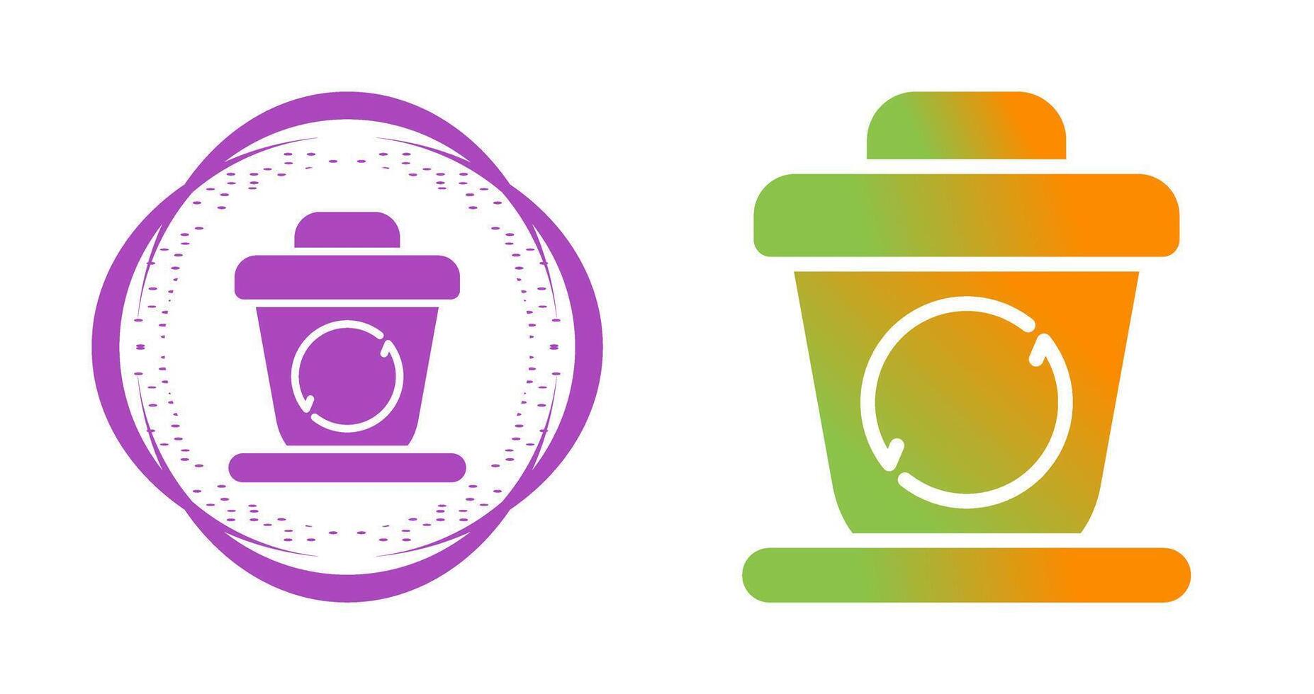 Recycling bin Vector Icon