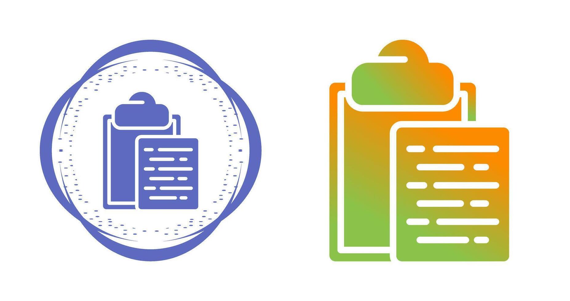 Document Paste Vector Icon