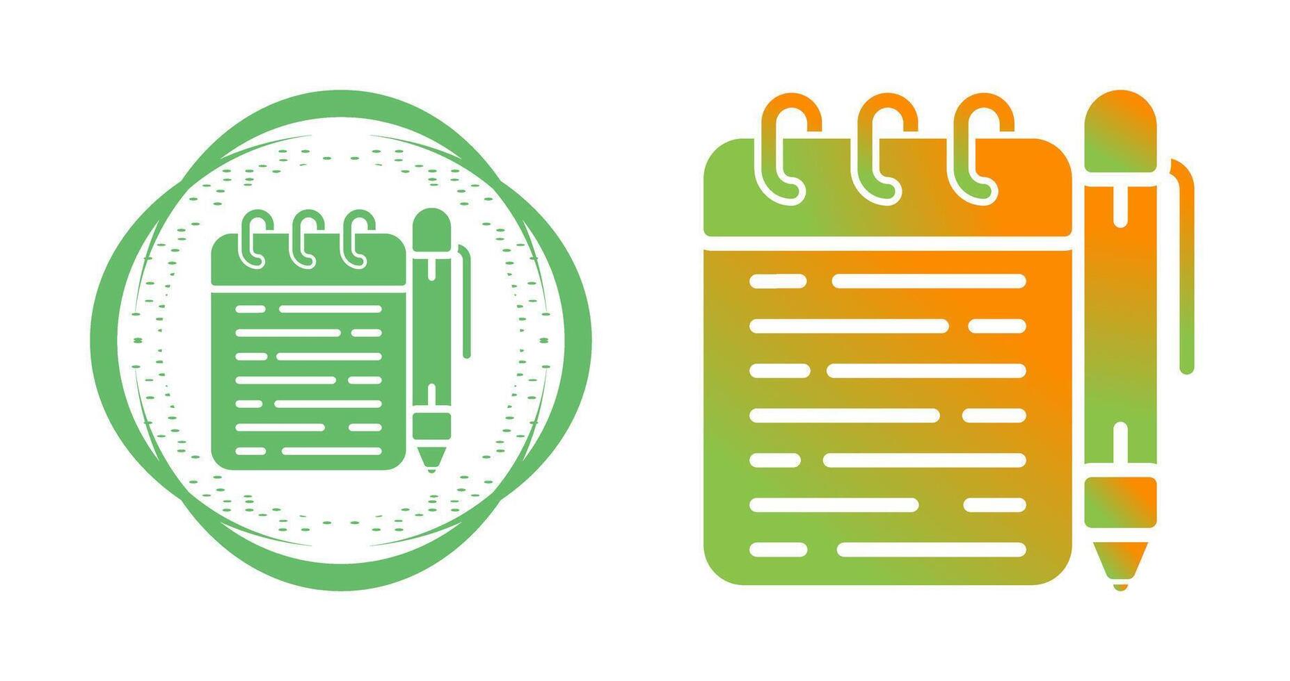 Memo pad Vector Icon