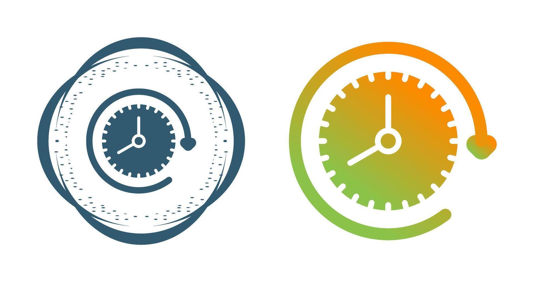Clock with arrow Vector Icon