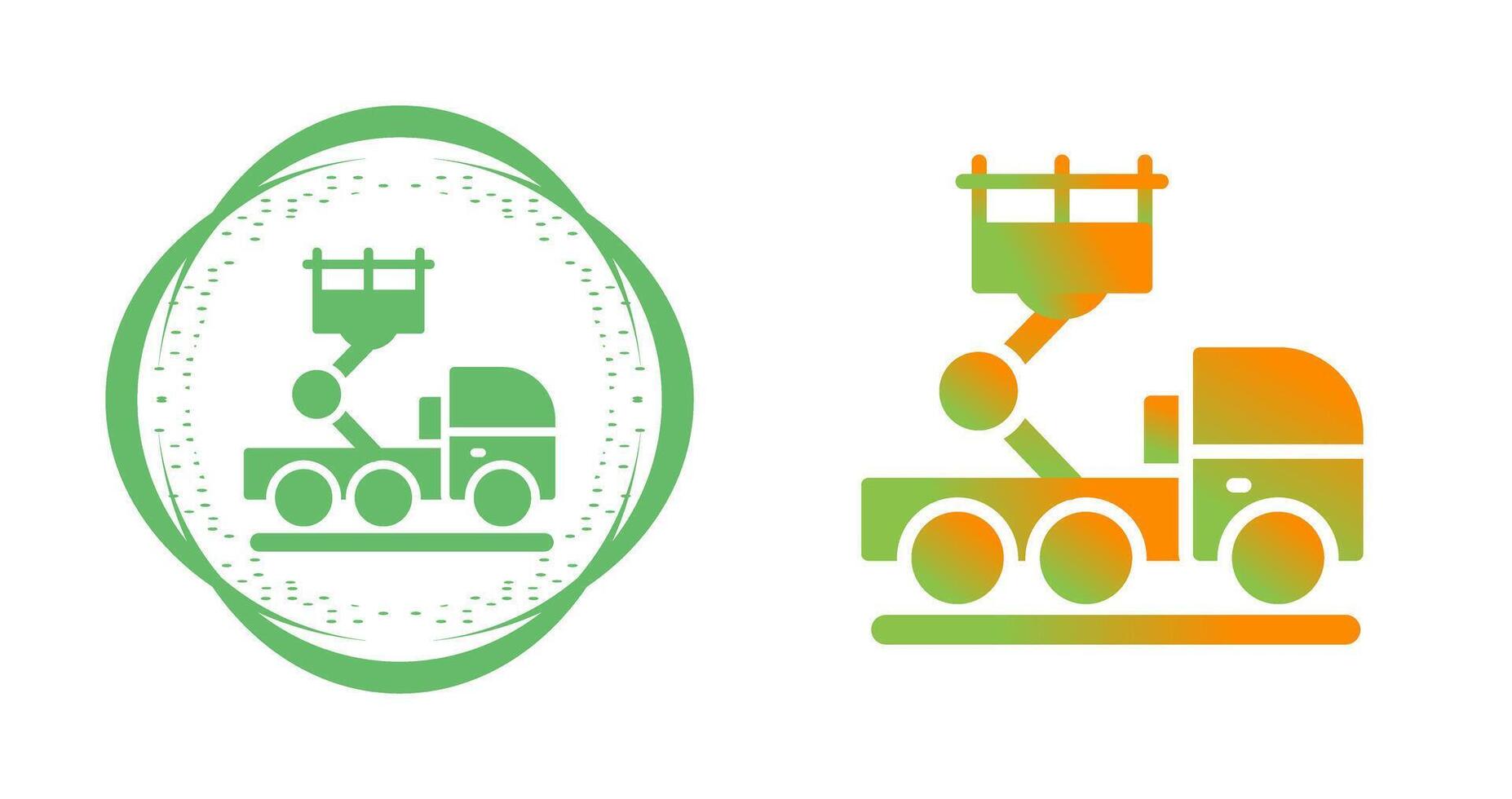 Ladder Truck Vector Icon