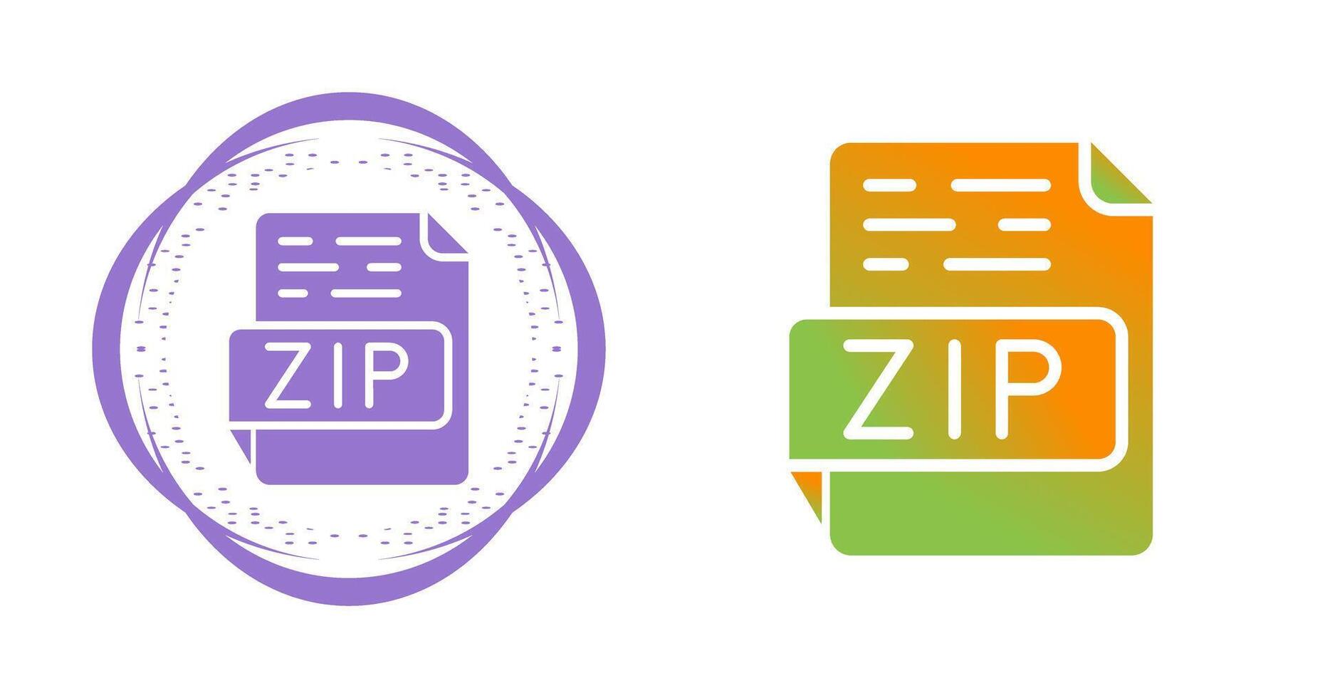 ZIP Vector Icon