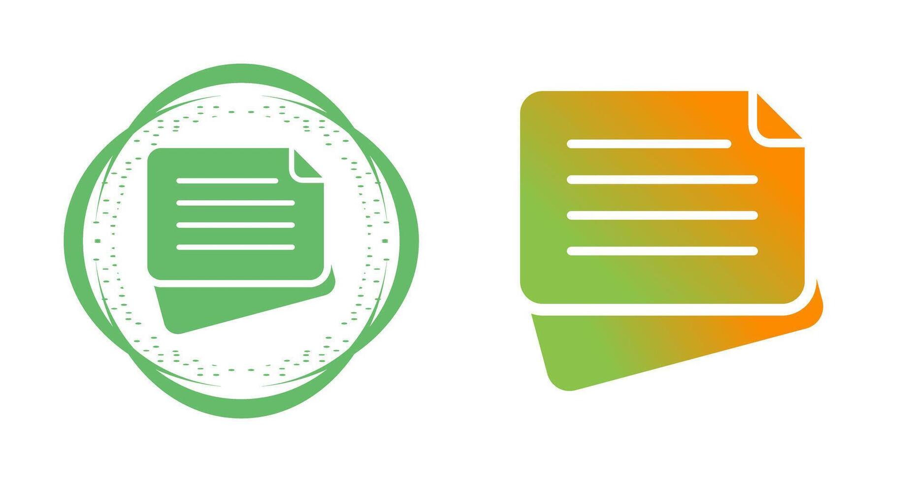 Sticky Note Vector Icon