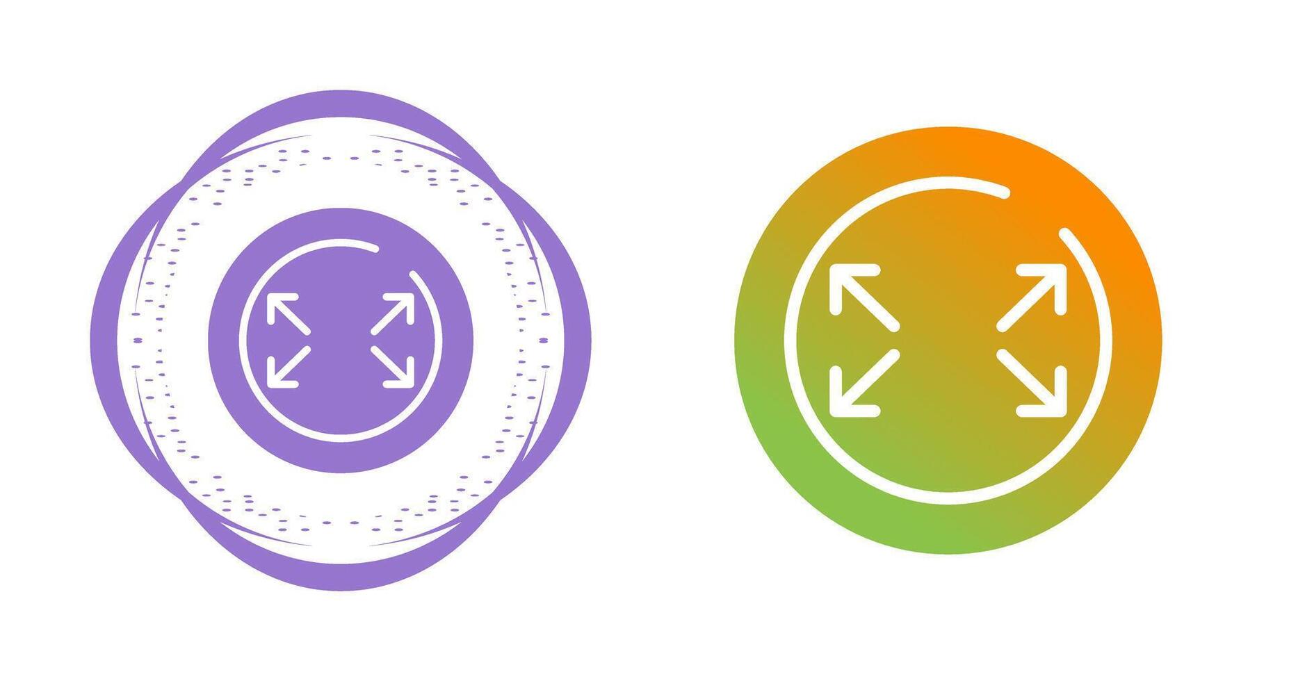 Fullscreen Circle Vector Icon