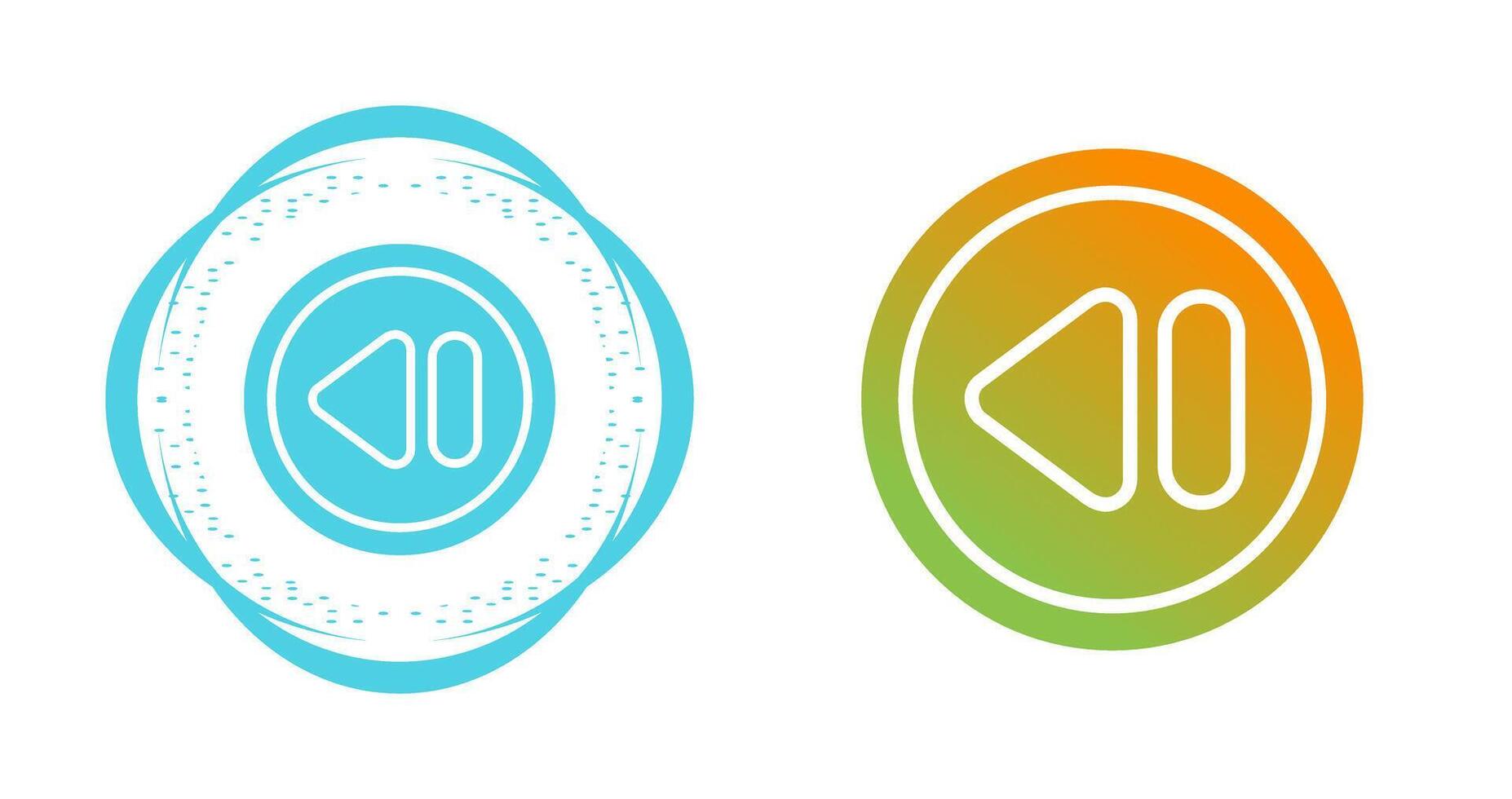 Rewind Button Vector Icon