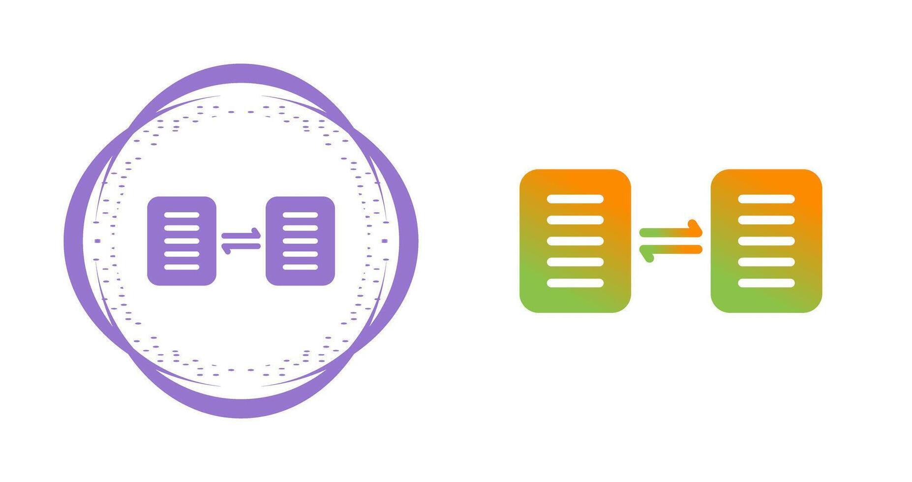 Document Sharing Vector Icon