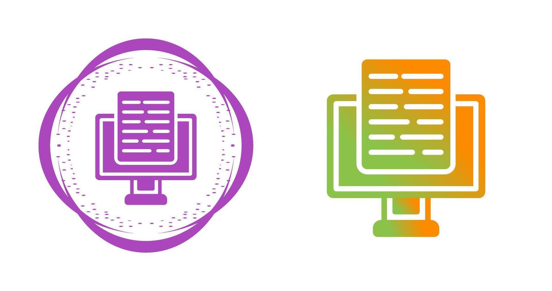 Document Presentation Vector Icon