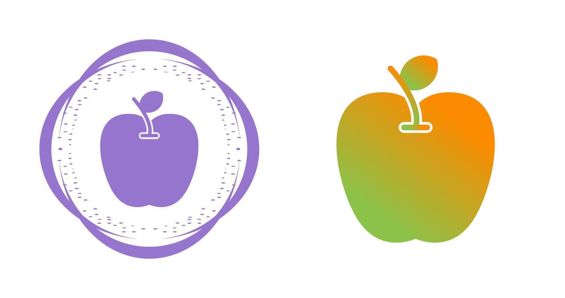 icono de vector de manzana