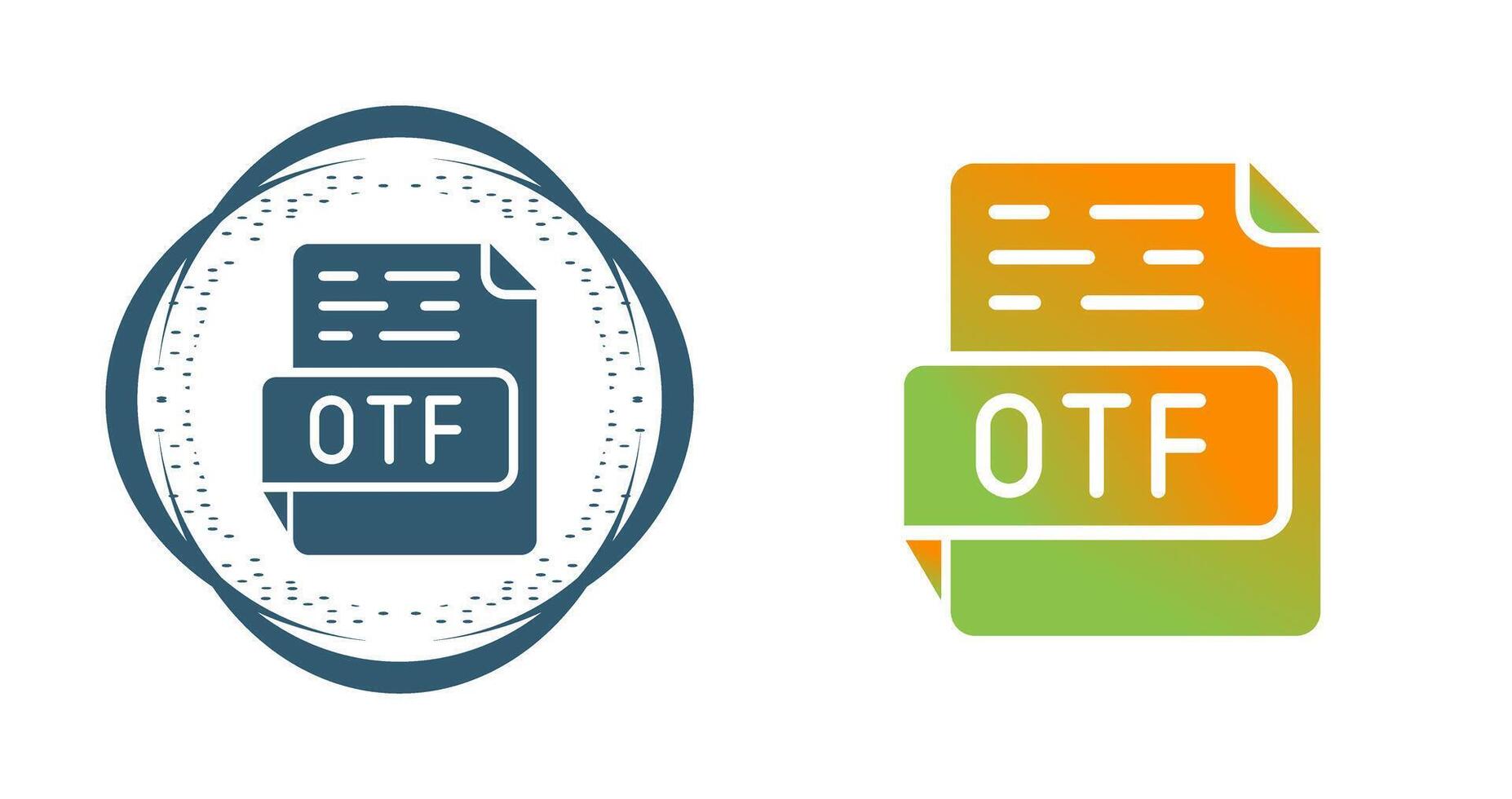 otf vector icono