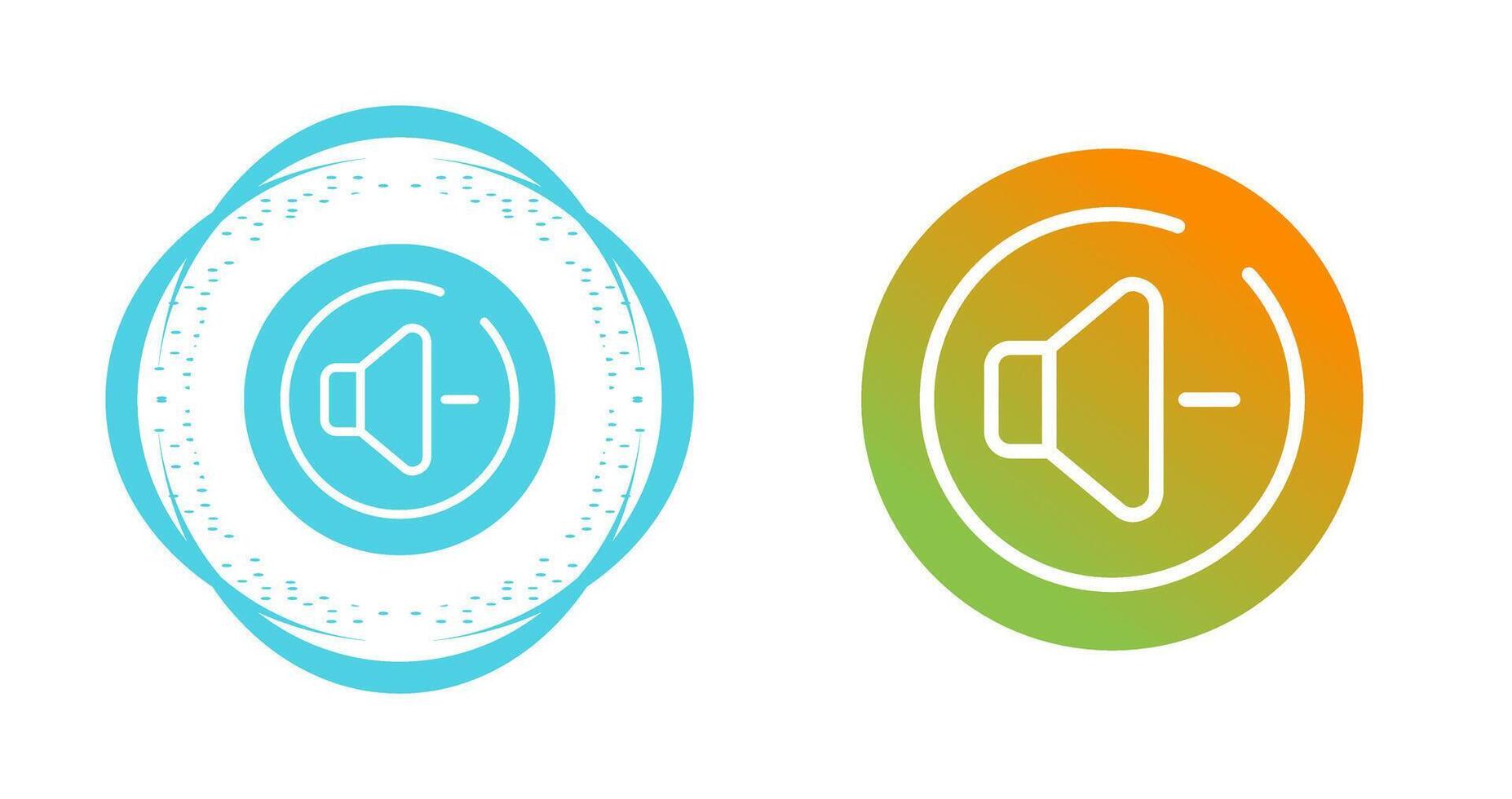 Volume Down Circle Vector Icon