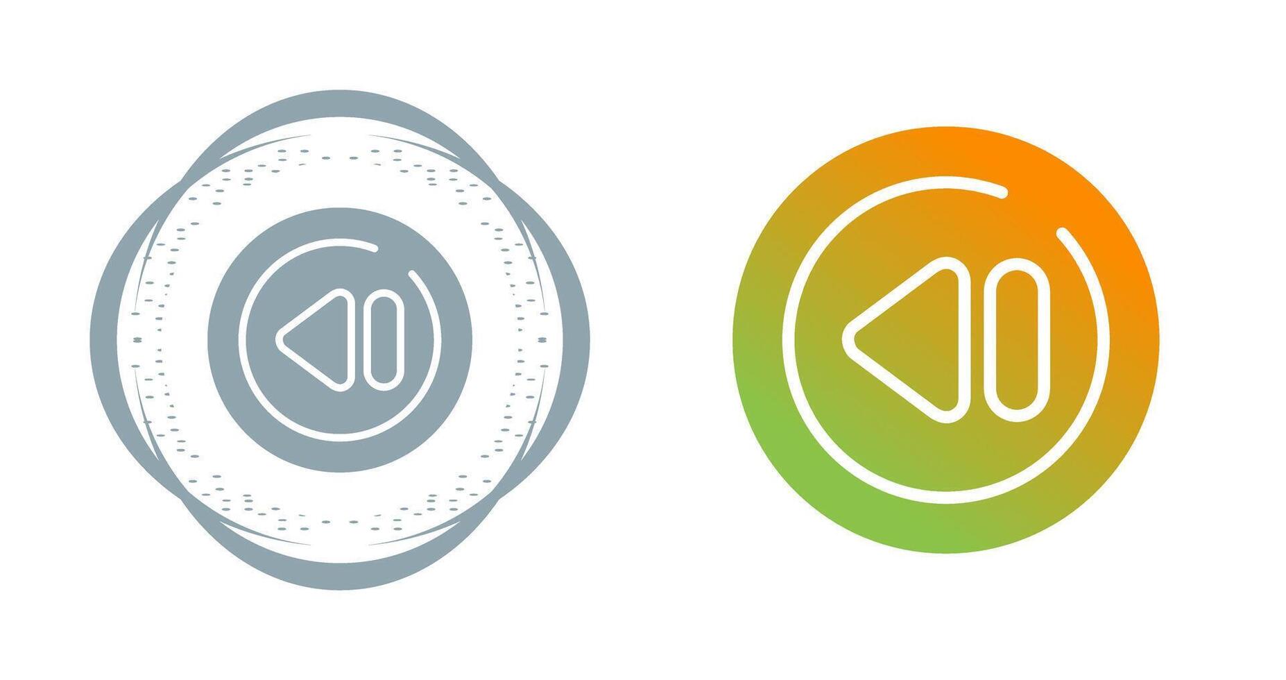 Previous Track Circle Vector Icon