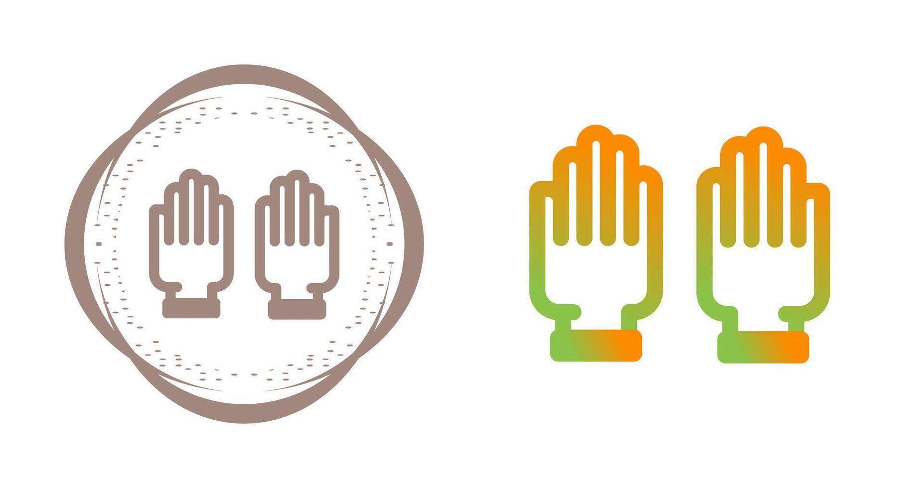Rubber Gloves Vector Icon