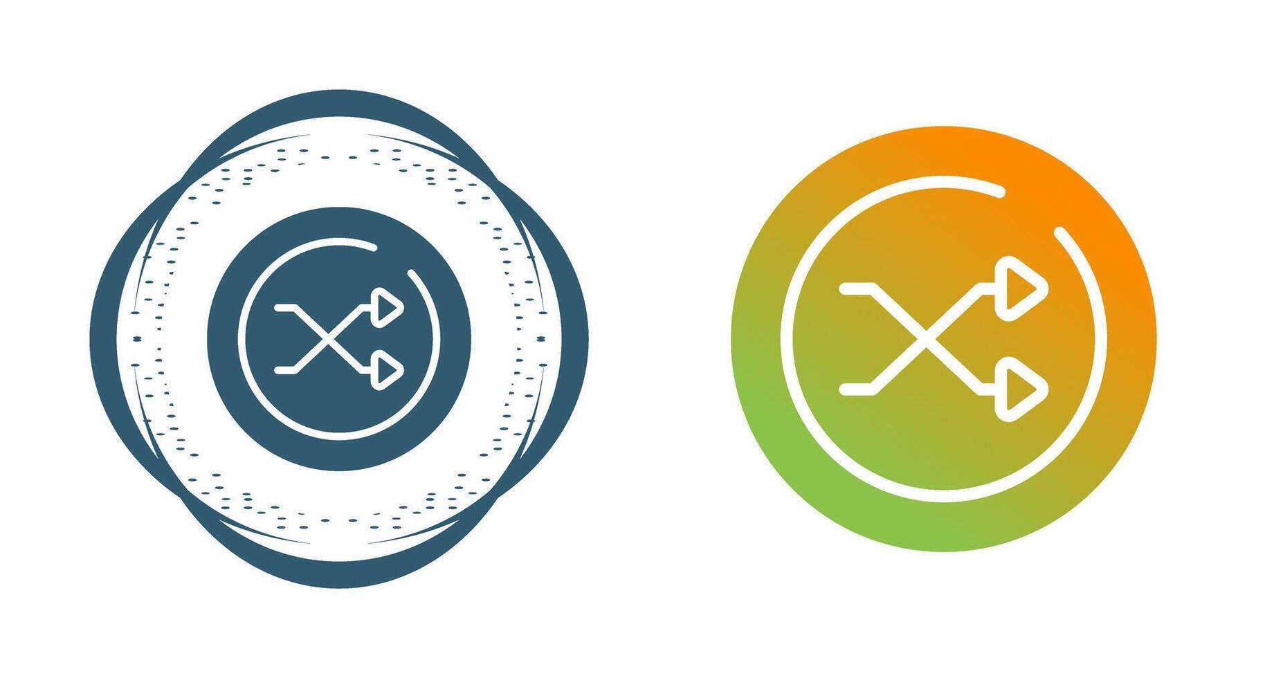 Shuffle Circle Vector Icon