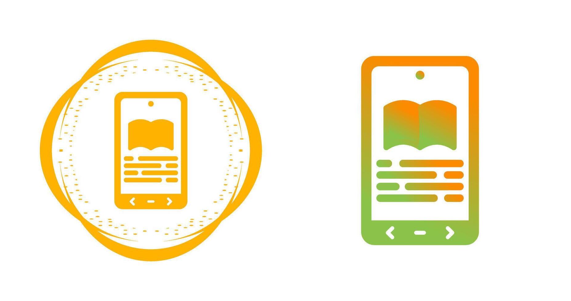 E book Reader Vector Icon