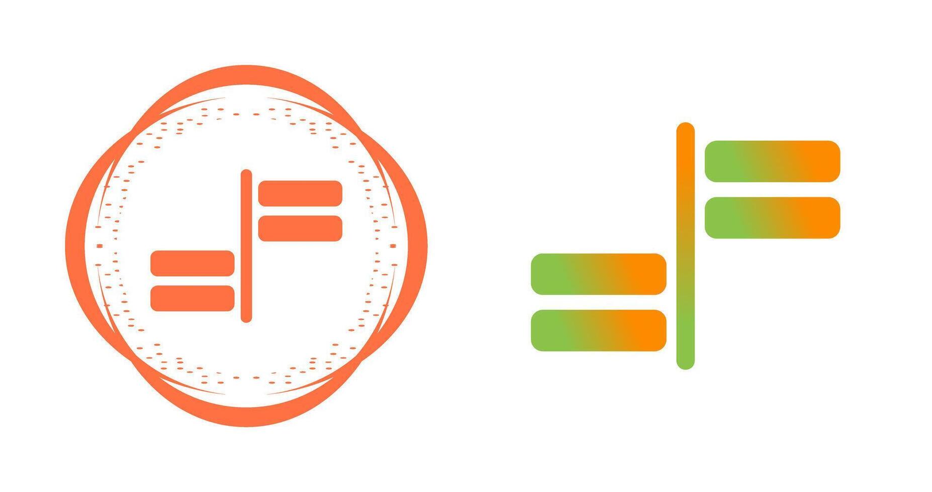Horizontal Alignment Vector Icon