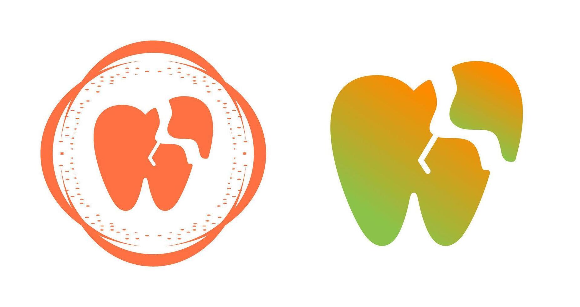 Broken Tooth Vector Icon