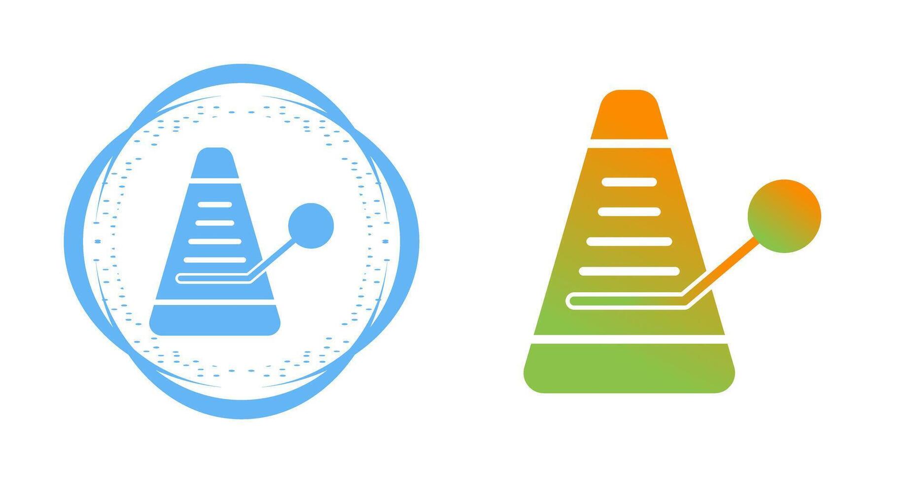 icono de vector de metrónomo