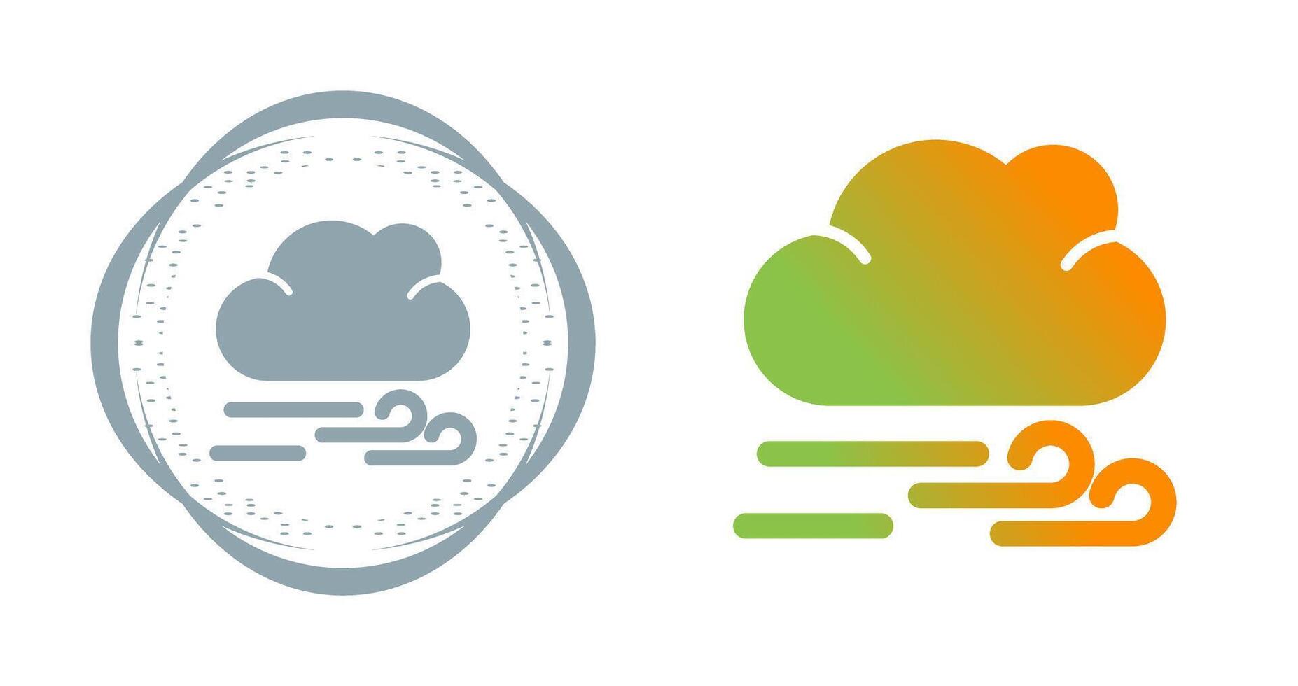 Windy Vector Icon