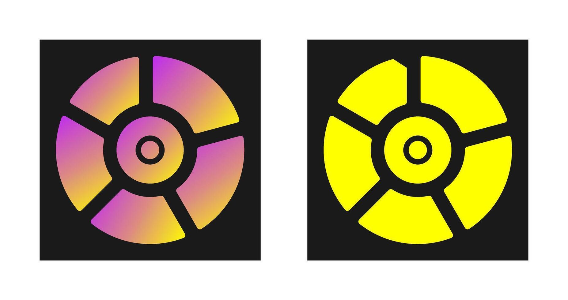 icono de vector de gráfico circular