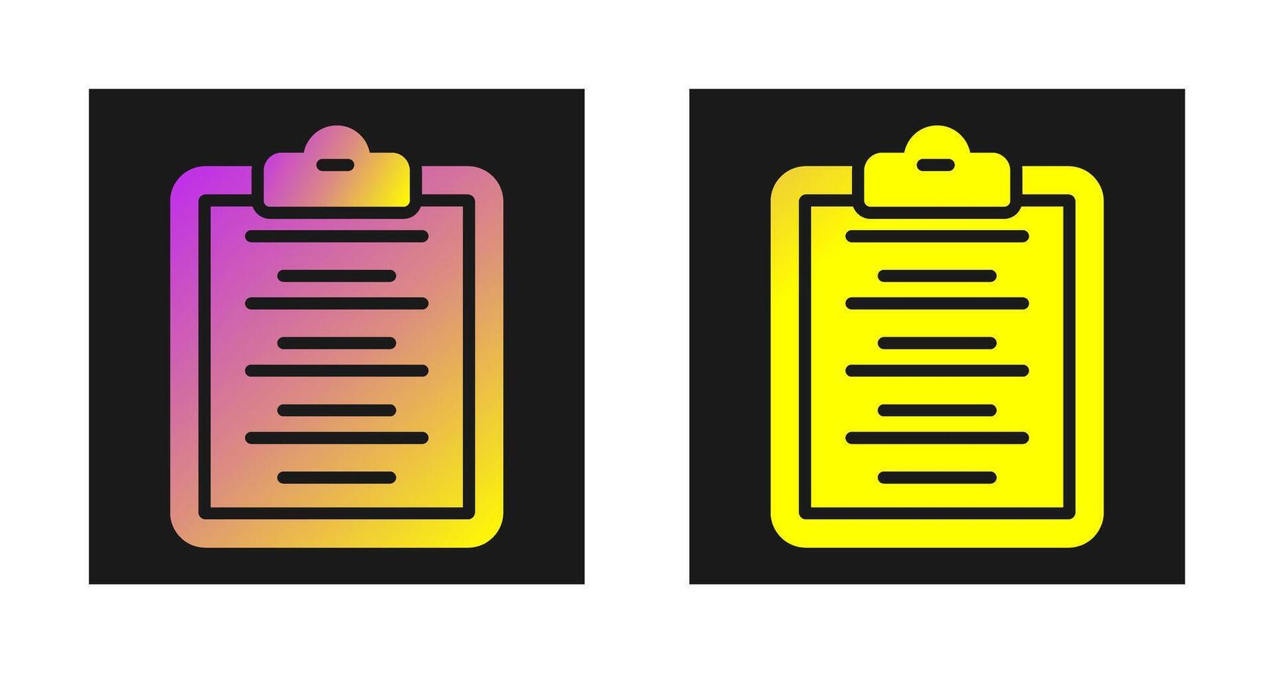 Writing Pad Vector Icon