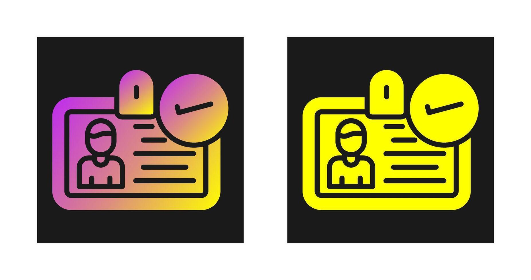 ID Verification Vector Icon