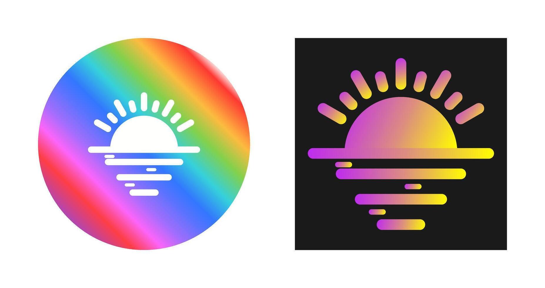 Sunset Vector Icon
